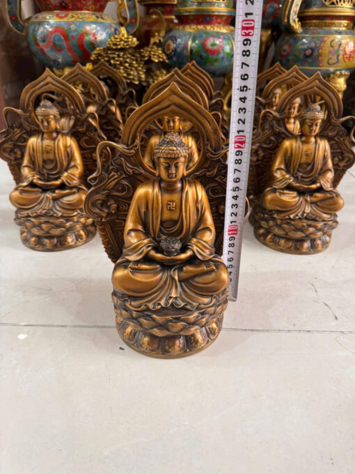 Tượng đồng dược sư hào quang 25cm - Ảnh 3