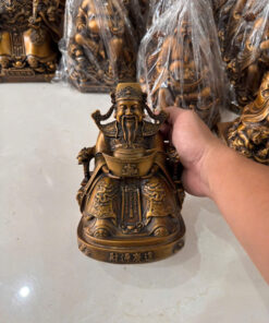 Tượng đồng thần tiền nhỏ 10in 20cm