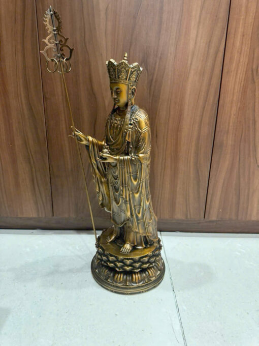 Tượng đồng Địa Tạng đứng 50cm - Ảnh 6