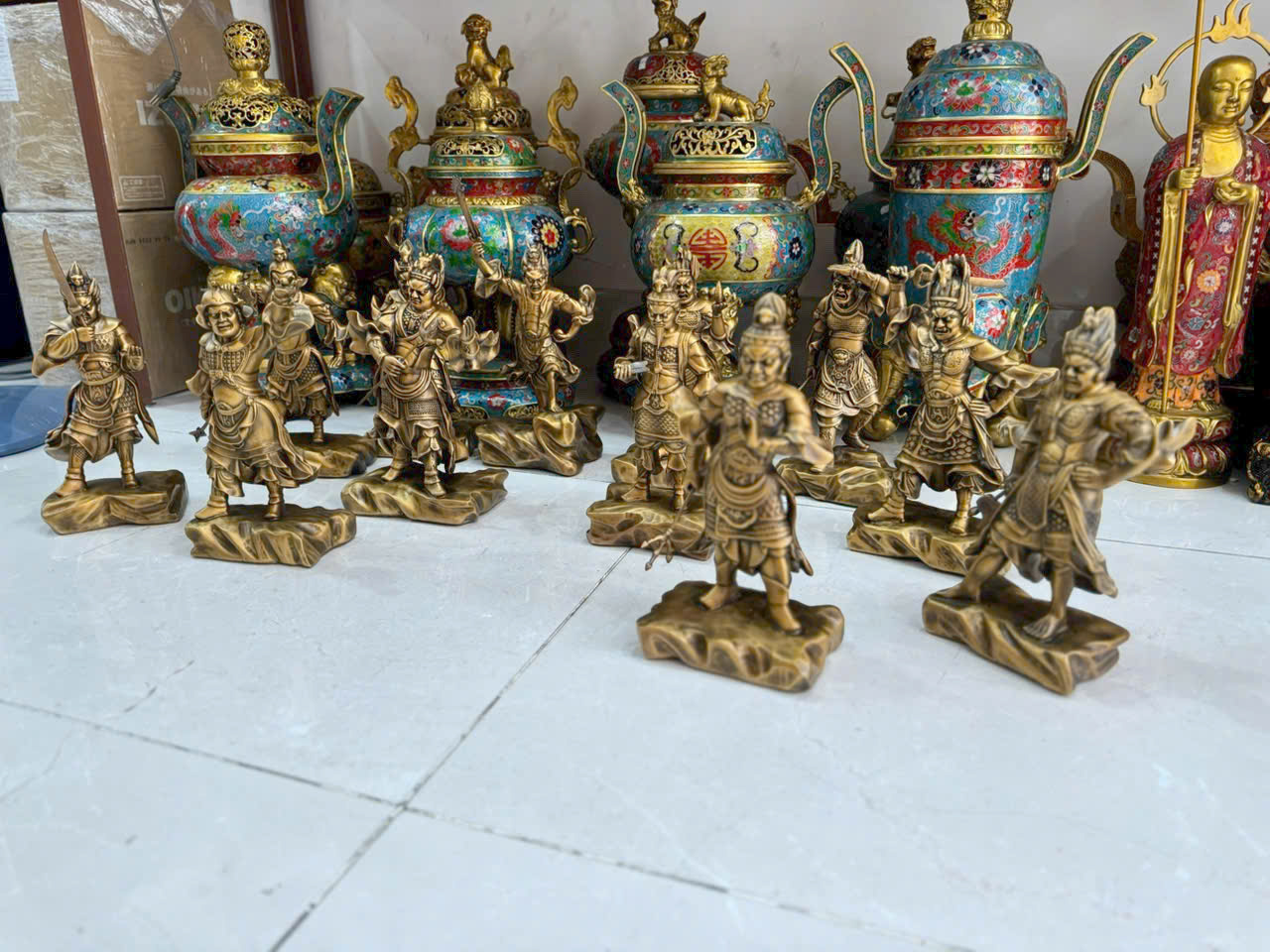 Tượng đồng 12 vị Dược Xoa cao 30cm - Ảnh 7