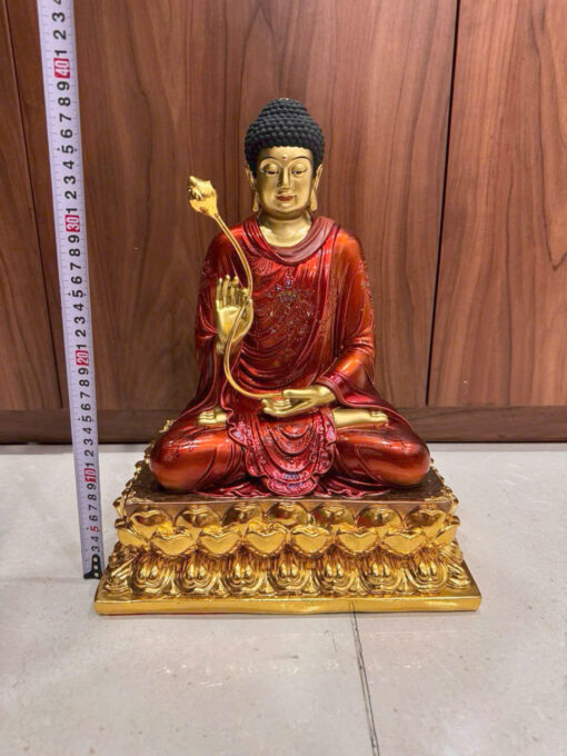 Tượng đồng Bổn sư liên hoa lên màu