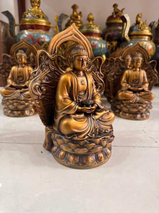 Tượng đồng dược sư hào quang
