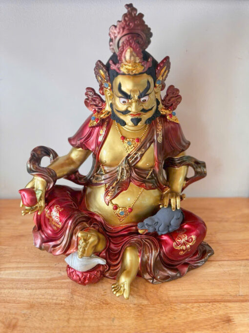 Tượng đồng Hoàng Thần Tài vẽ màu cao 42 - Ảnh 4