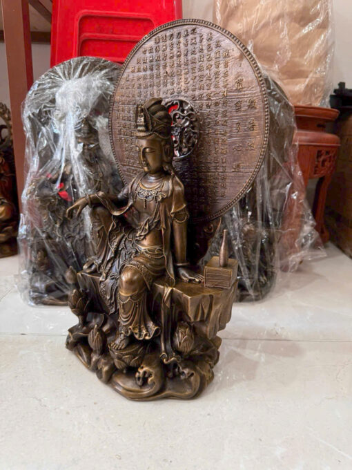 Tượng đồng Quan Âm tự tại - Ảnh 6