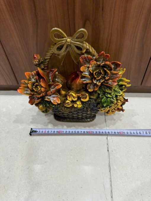 Giỏ trái cây bằng đồng vẽ màu - Ảnh 6
